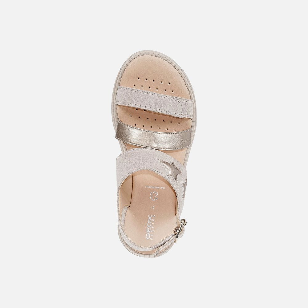 Geox Sandals Beige Rebecca - Geox Girls Shoes - EYLIPT570